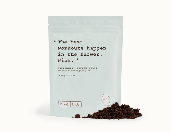 frank body peppermint coffee scrub