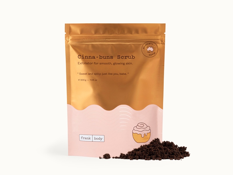 frank body Cinna-buns body scrub for shower