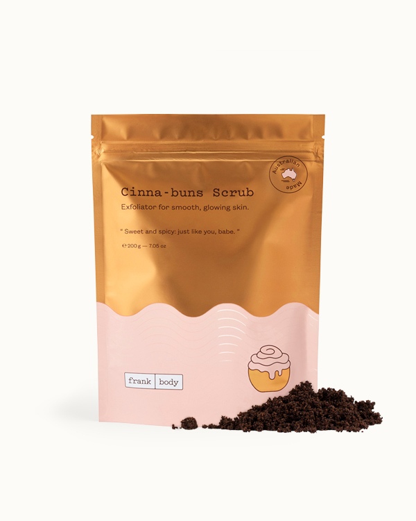 frank body Cinna-buns body scrub for shower